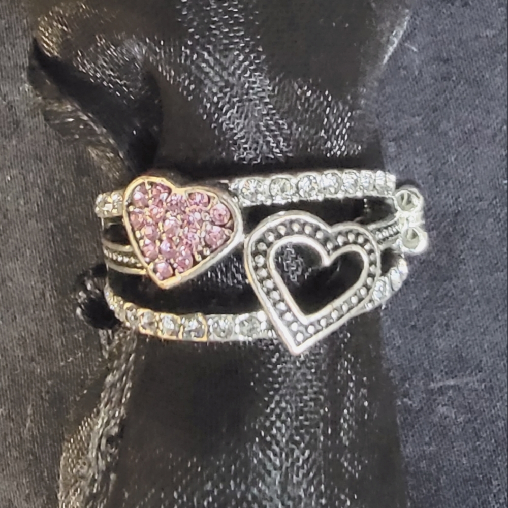 NWT Paparazzi- "You Make My Heart BLING" - Pink Heart Rhinestone Ring